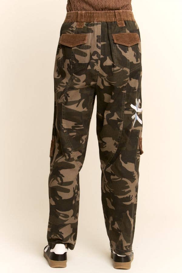 CAMO CORDUROY PATCH EMBROIDERED JACKET