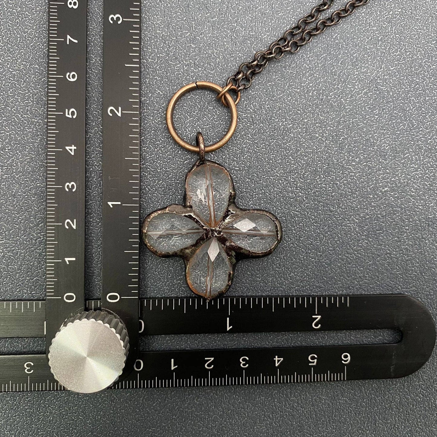 Rocky Mountain Spirit Jewelry: Four-leaf Clover Shape Crystal Necklace