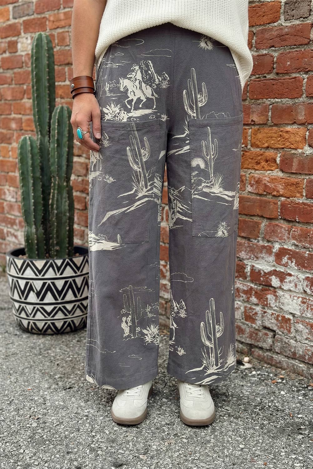 Montana Boho Western Spirit Fashion: Riding Vintage Printed Shift Jeans