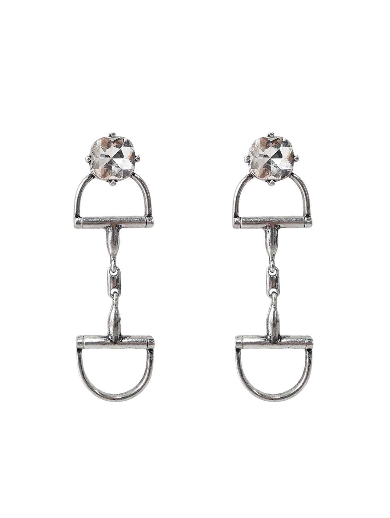SNAFFLE BIT RHINESTONE EARRING: Montana Boho Western Spirit Jewelry