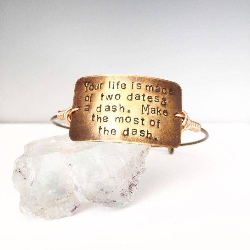Montana Boho Western Spirit Jewelry: Dates/Dash Bracelet
