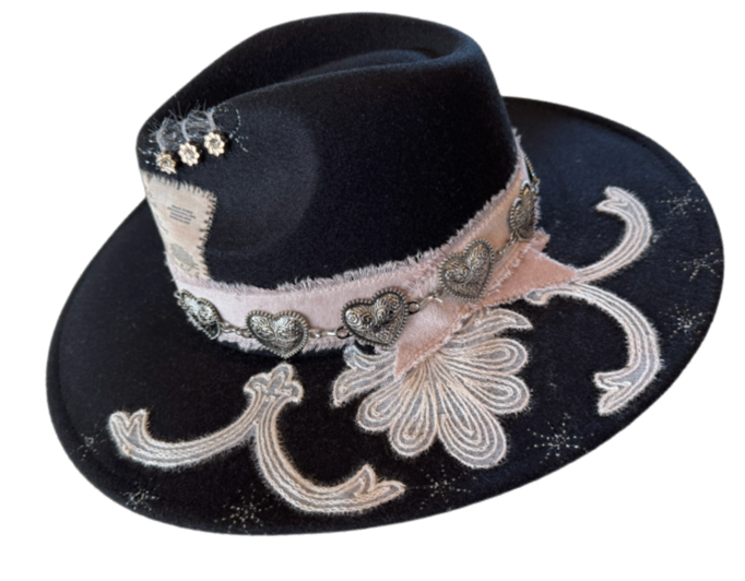 The 406 Mad Hattie—Meet "Amanda Rose" (Felt Fedora Hat)