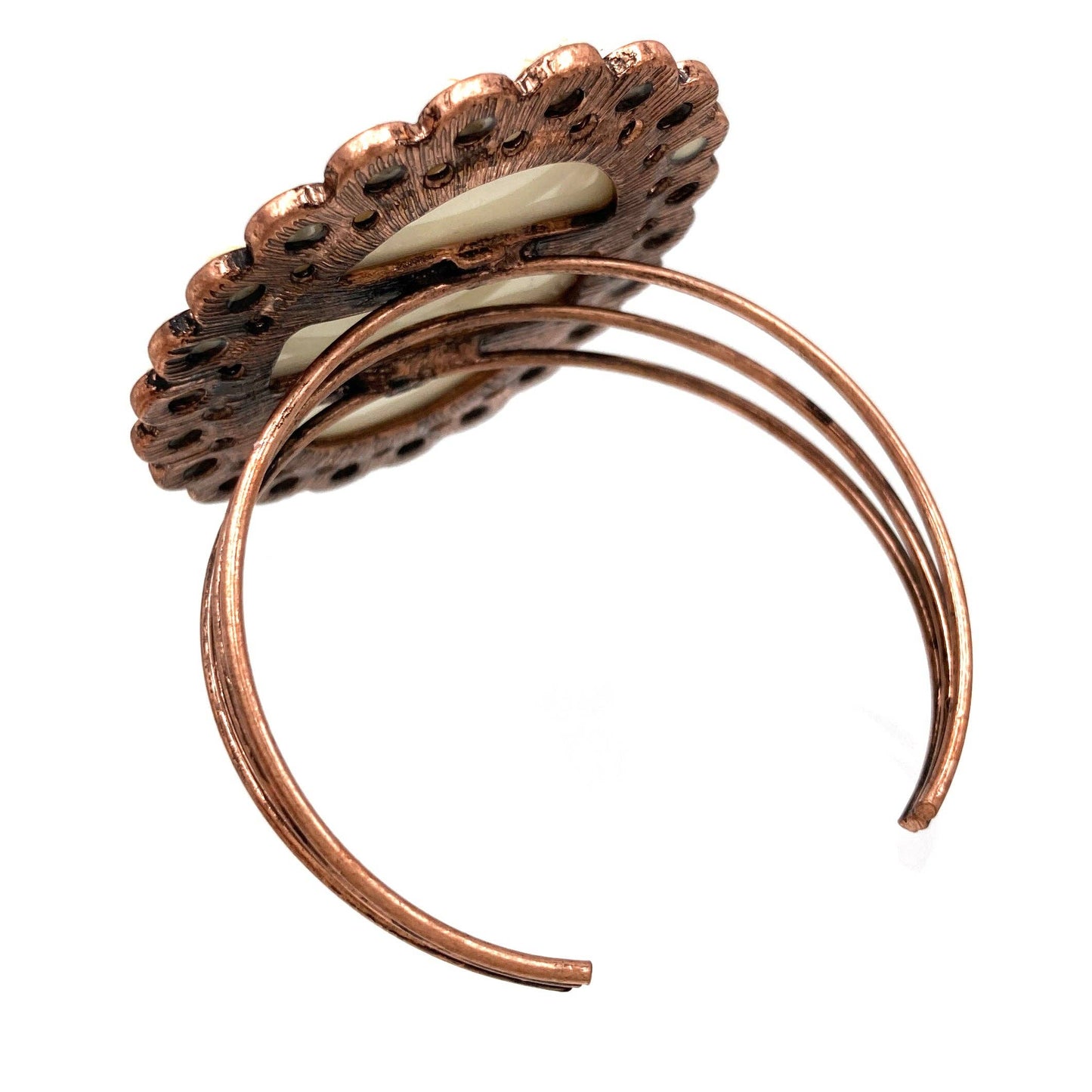 Montana Boho/Western Spirit Jewelry: Love My Tribe Cabochon Ornament Open Bangle
