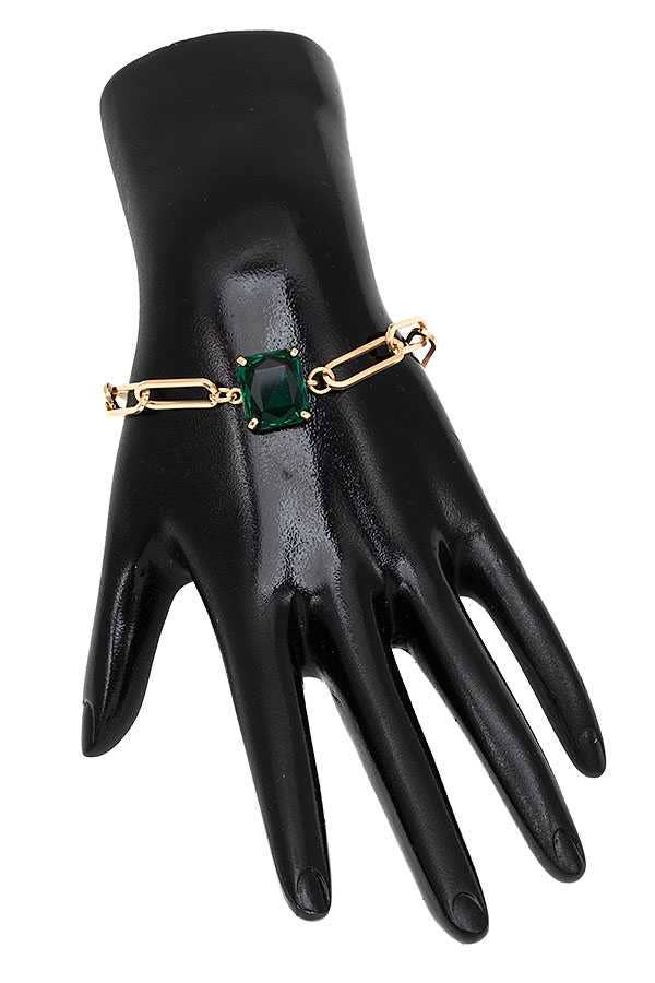 "Ripples of YELLOWSTONE" Jewelry: FACETED GEM CHAIN BRACELET