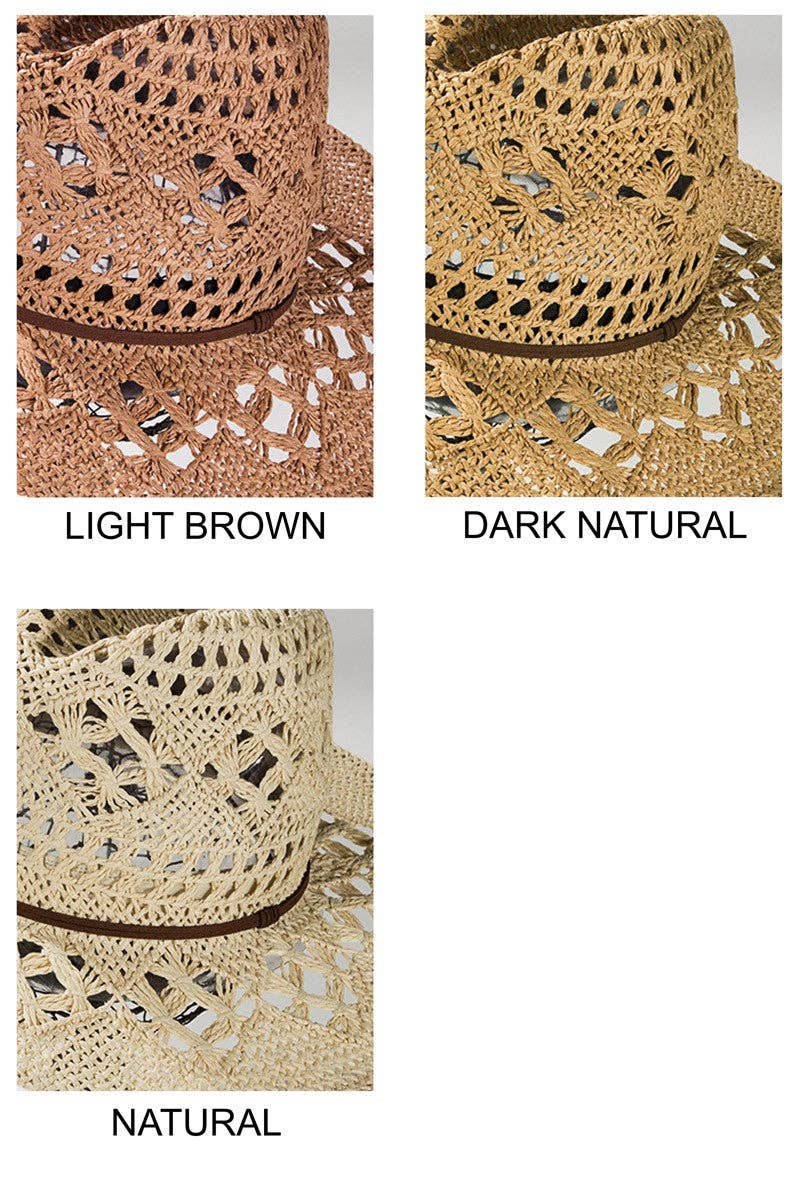 Open-Weave Panama Hat: Montana Boho Western Spirit Accessories