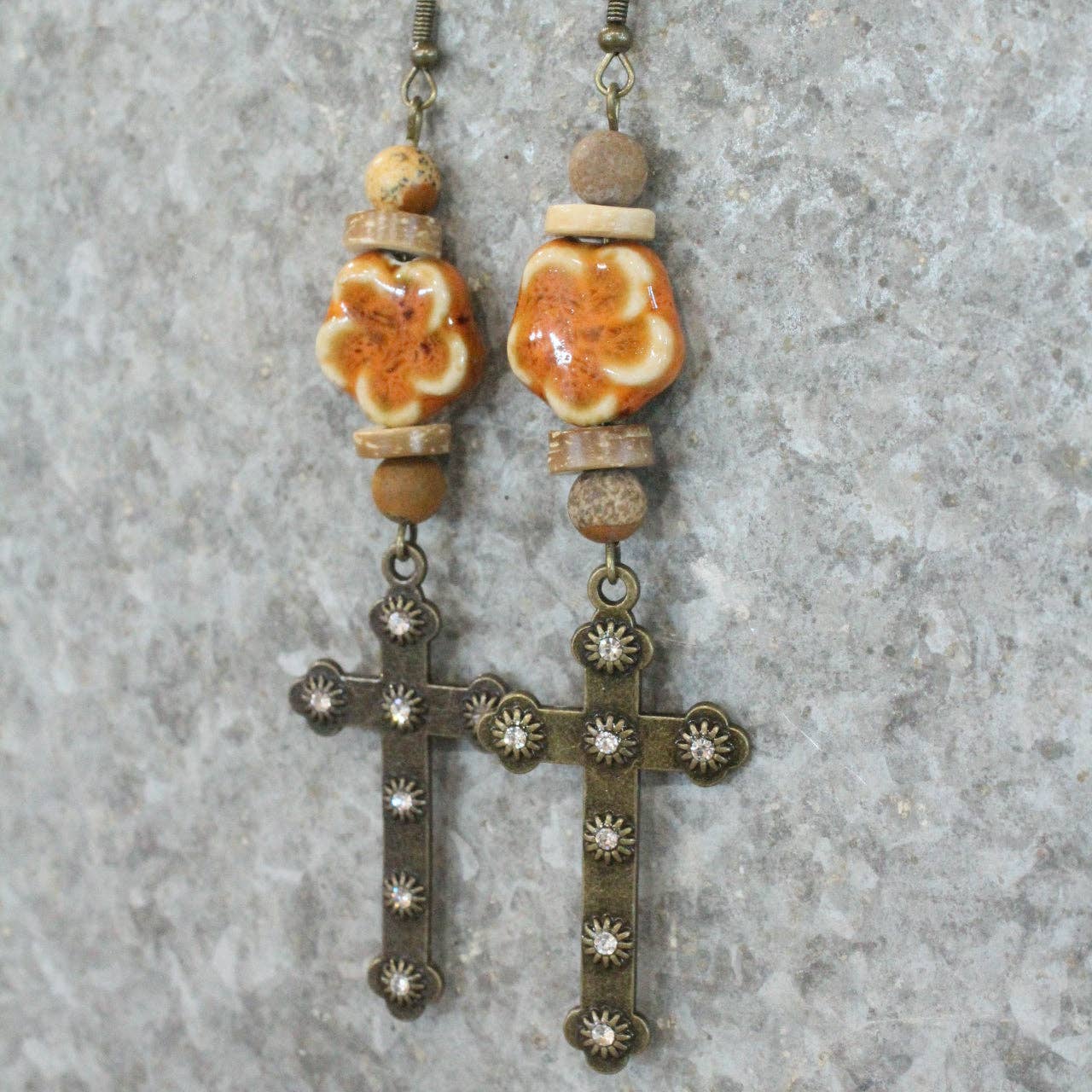 God Is Good All The Time Dangle Earrings: FREE SPIRIT DREAMER Series: Boho & Free-People loving styles.