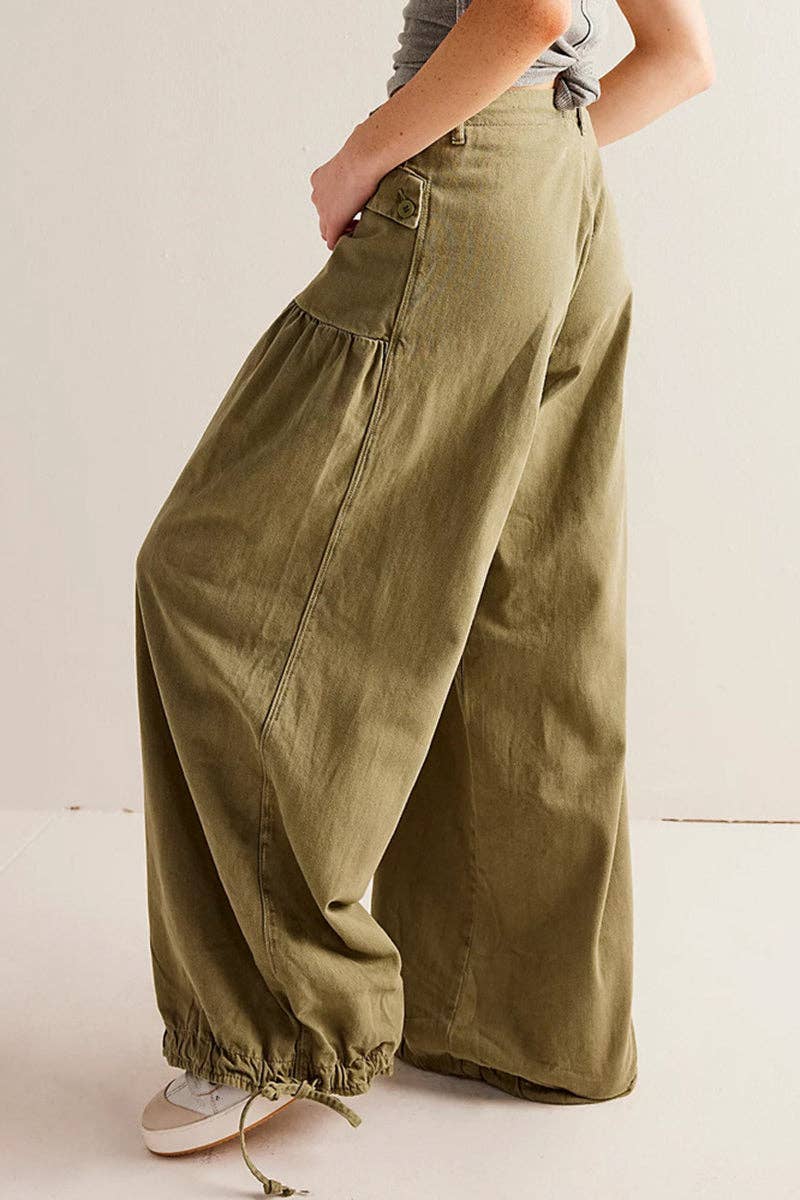 Montana Boho Fahsion: Elastic-Cuff Straight Denim Jeans