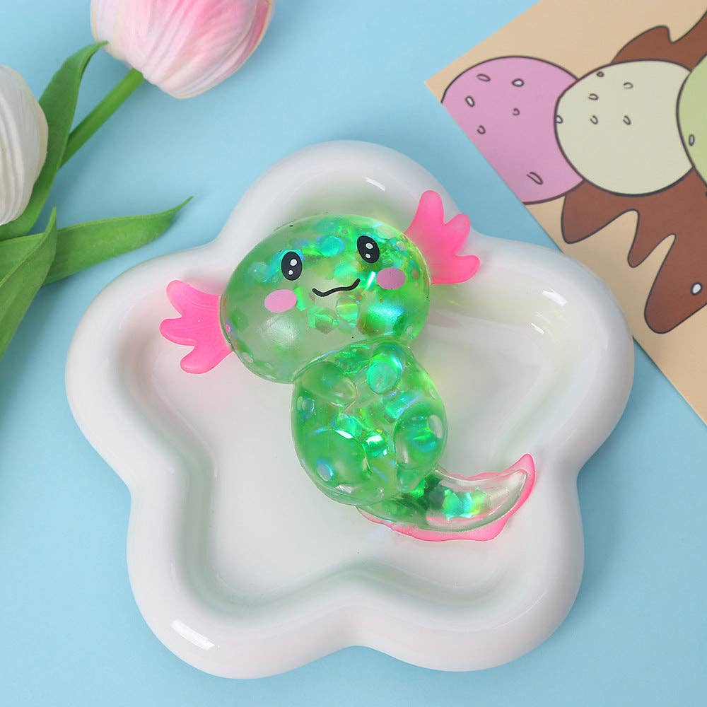 Sequin Salamander Squishy Sensory Toy