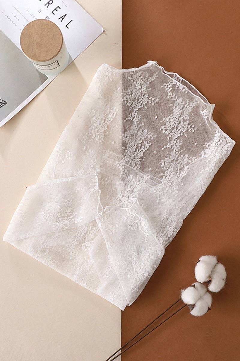 Montana Boho/Western Essentials: Sheer Lace Long Sleeve Top