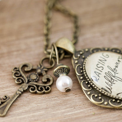 Raising Wildflowers Necklace: Montana Boho Western Spirit Jewelry