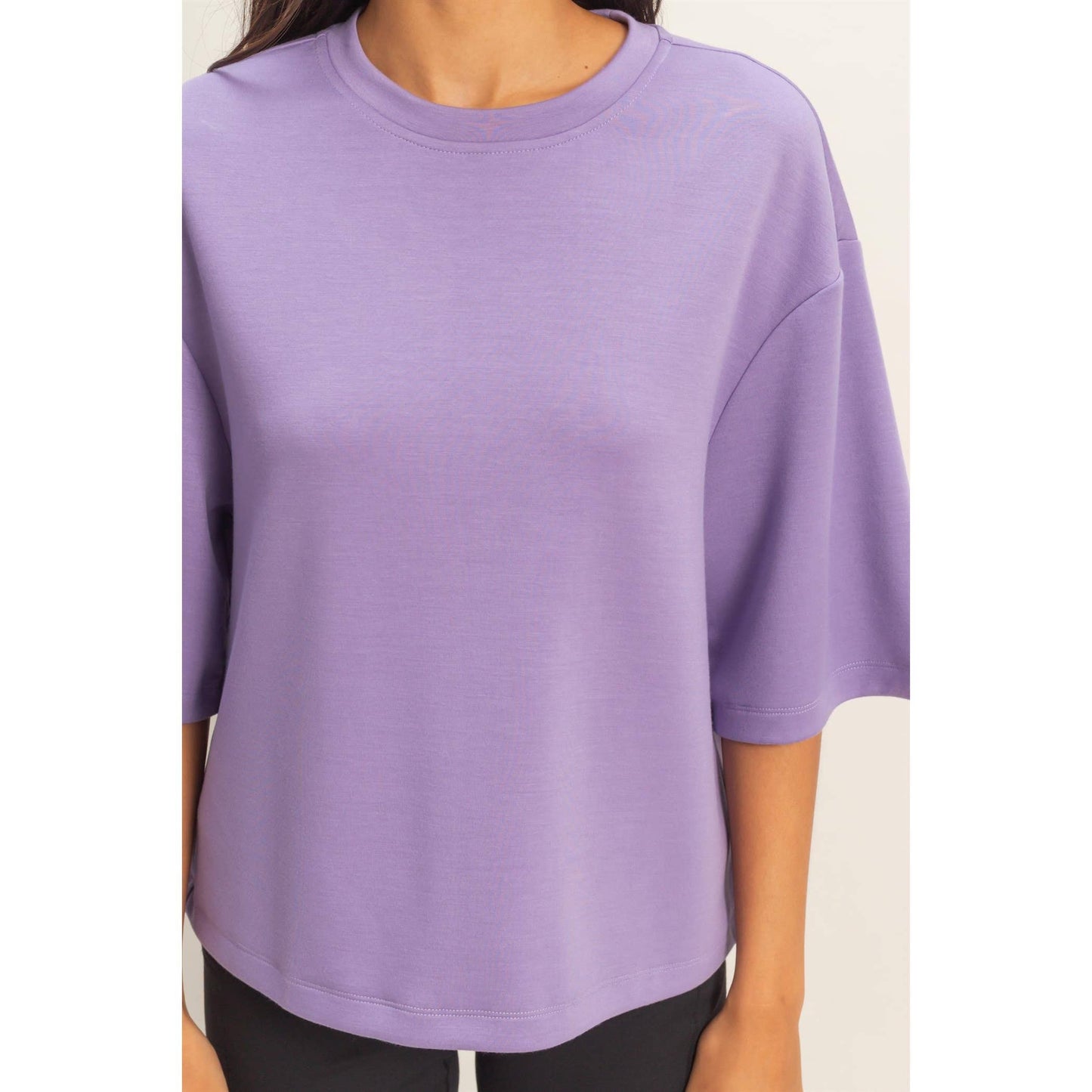 Scuba Short Sleeve Boxy Top