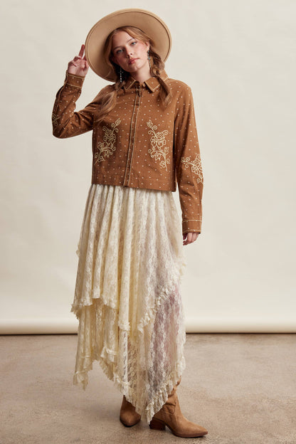 Embroidered Western Cotton Shirt