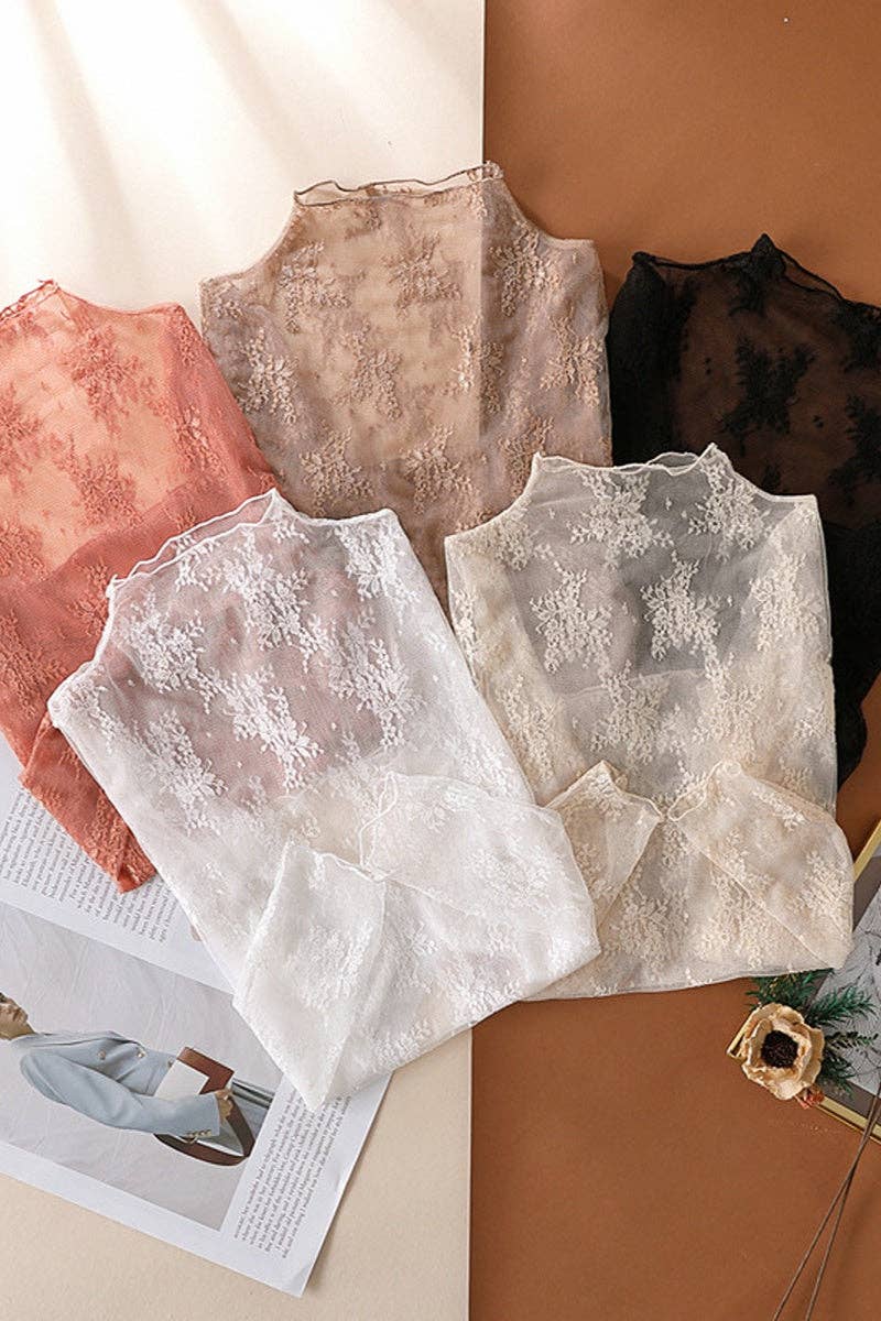 Montana Boho/Western Essentials: Sheer Lace Long Sleeve Top