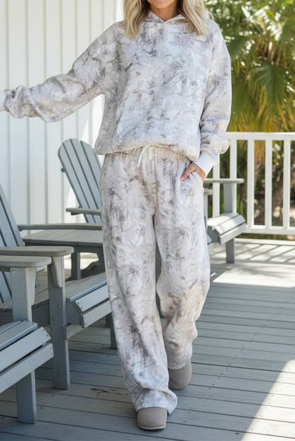 HOT—2026: CAMO-GIRL: Camo Plant Hooded Hoodie and Pants