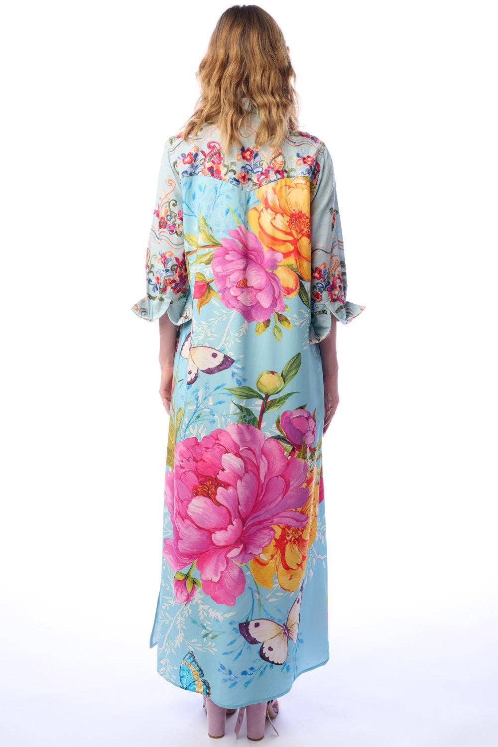 Annabella Beauty Maxi Duster gBlue | Duster Dress | Boho Dress