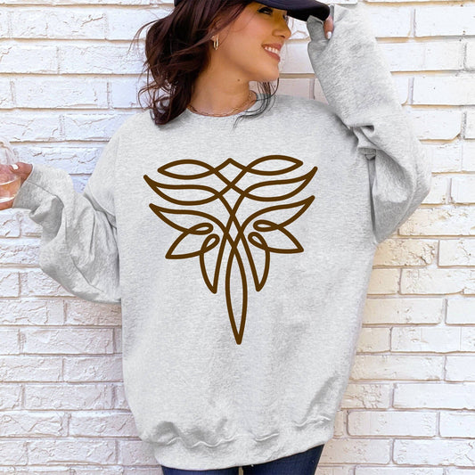 Montana Western Vibe: Boot Stitch Sweatshirt (Gray)
