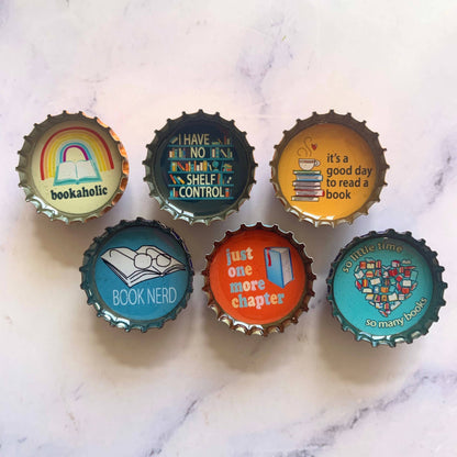 Book Lover Magnets - Handmade & Eco-friendly