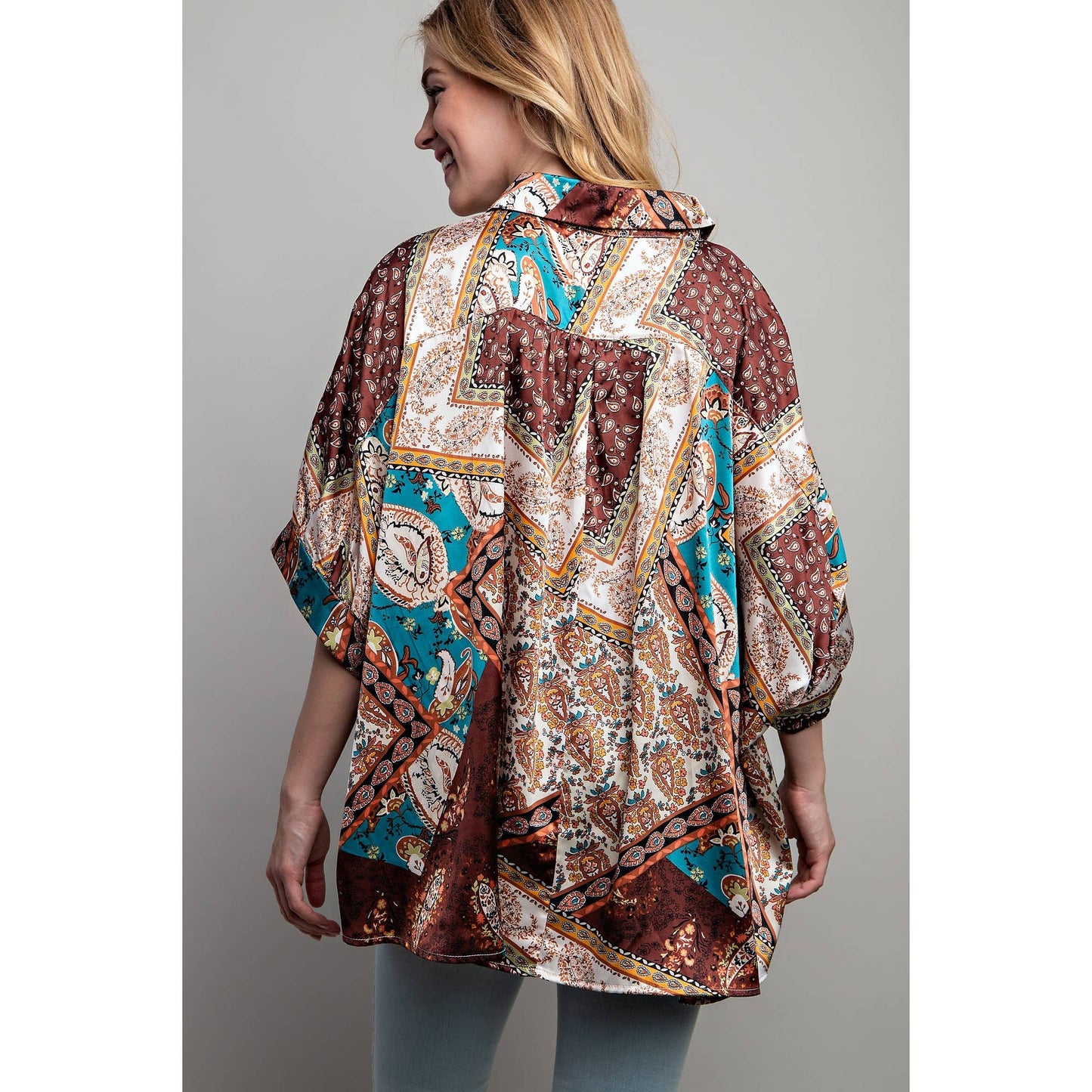 Simply Irresistible, Be the showstopper: LIGHT SATIN PRINT SHIRT