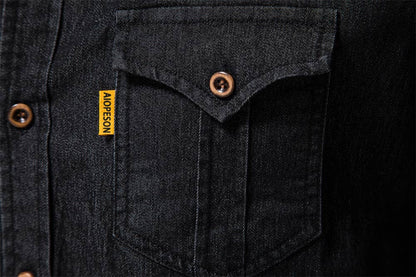 Boyfriend Western vintage relaxed fit denim shirt