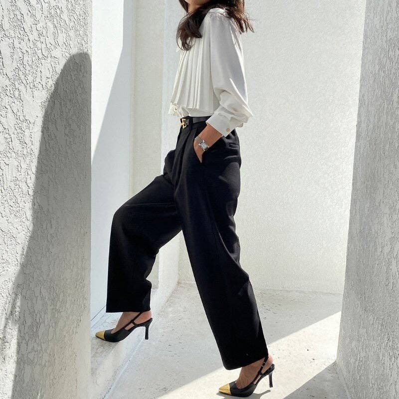 Loose Fit Short Pleated Long Sleeve Shirt—"Be A SHOW-Stopper"