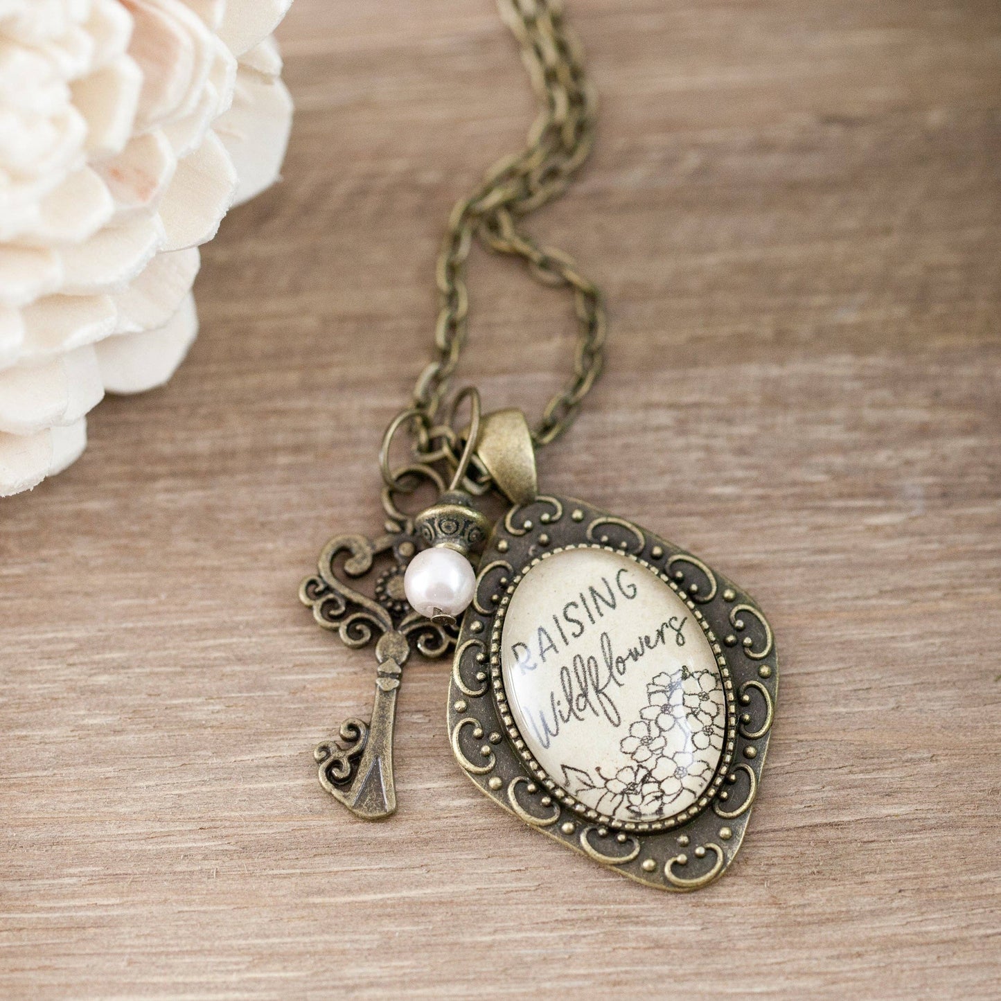 Raising Wildflowers Necklace: Montana Boho Western Spirit Jewelry
