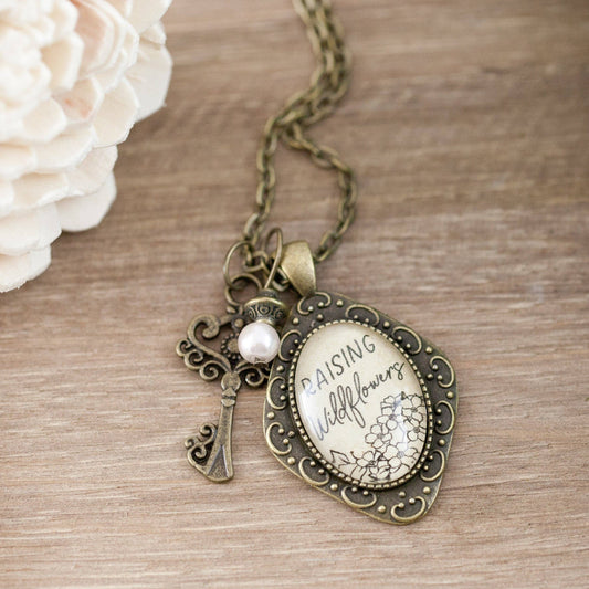 Raising Wildflowers Necklace: Montana Boho Western Spirit Jewelry