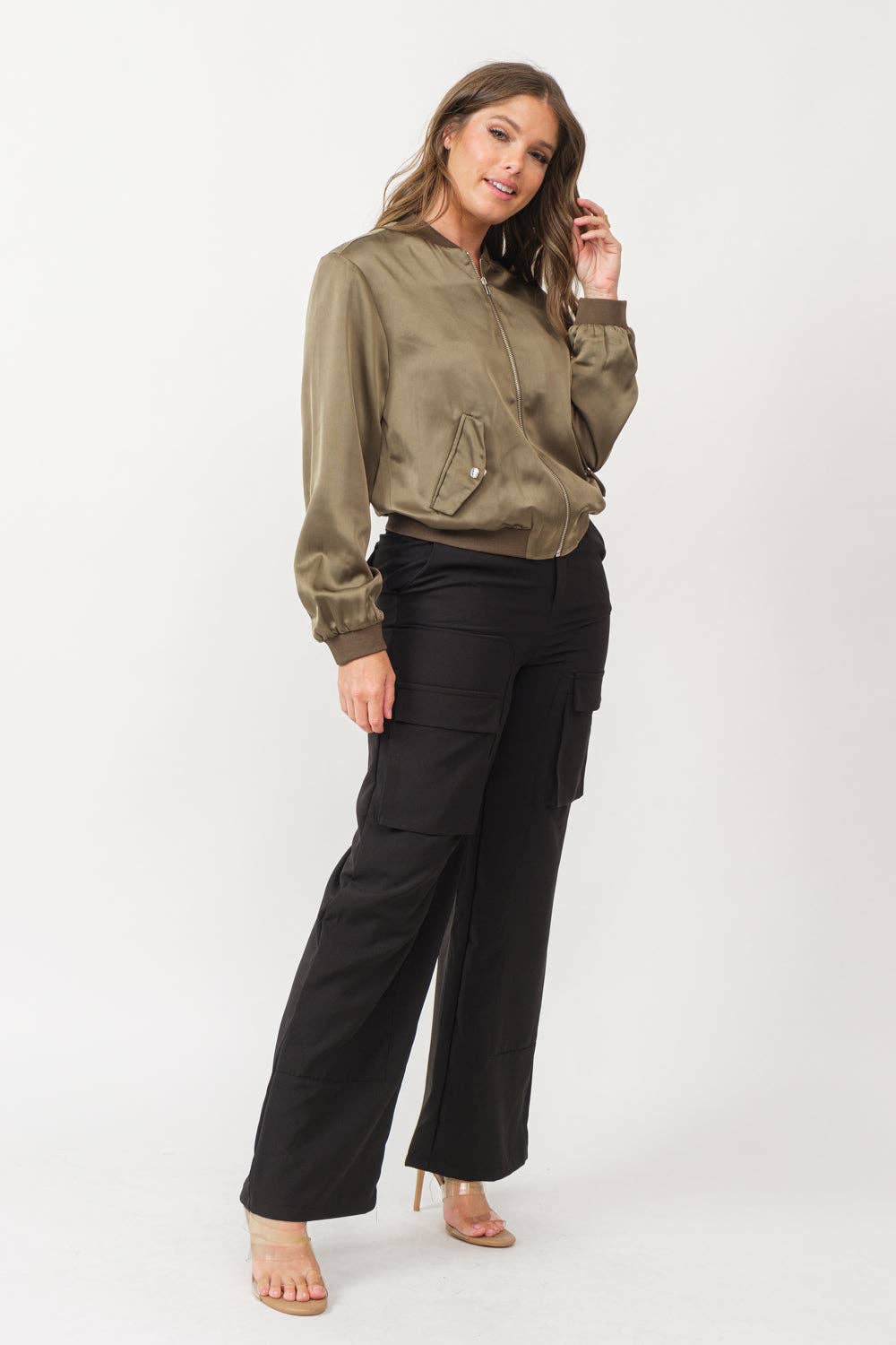 Satin Bomber Jacket: Be A Show-Stopper—Simply IRRESISTIBLE:
