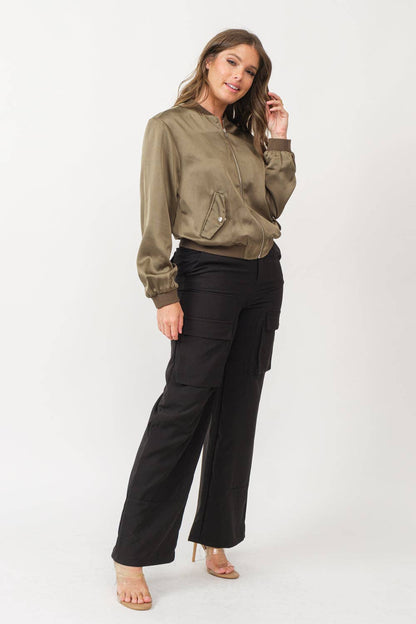 Satin Bomber Jacket: Be A Show-Stopper—Simply IRRESISTIBLE: