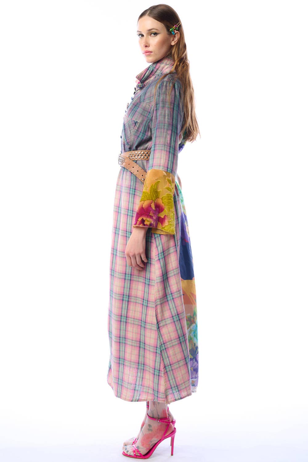 BoHO Fashion: Wendall Pink Plaid Duster— FREE SPIRIT DREAMER Series: Boho & Free-People loving styles.