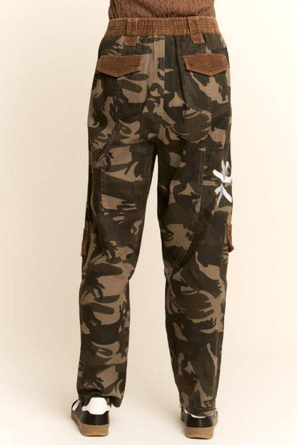 CAMO CORDUROY PATCH EMBROIDERED JACKET