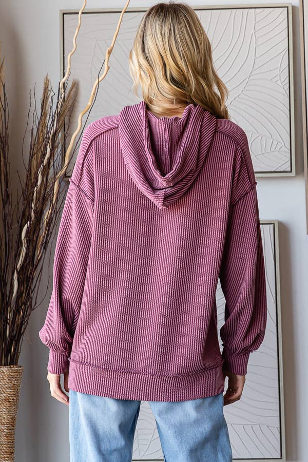 COMFY Series: Solid Rib Hoodie