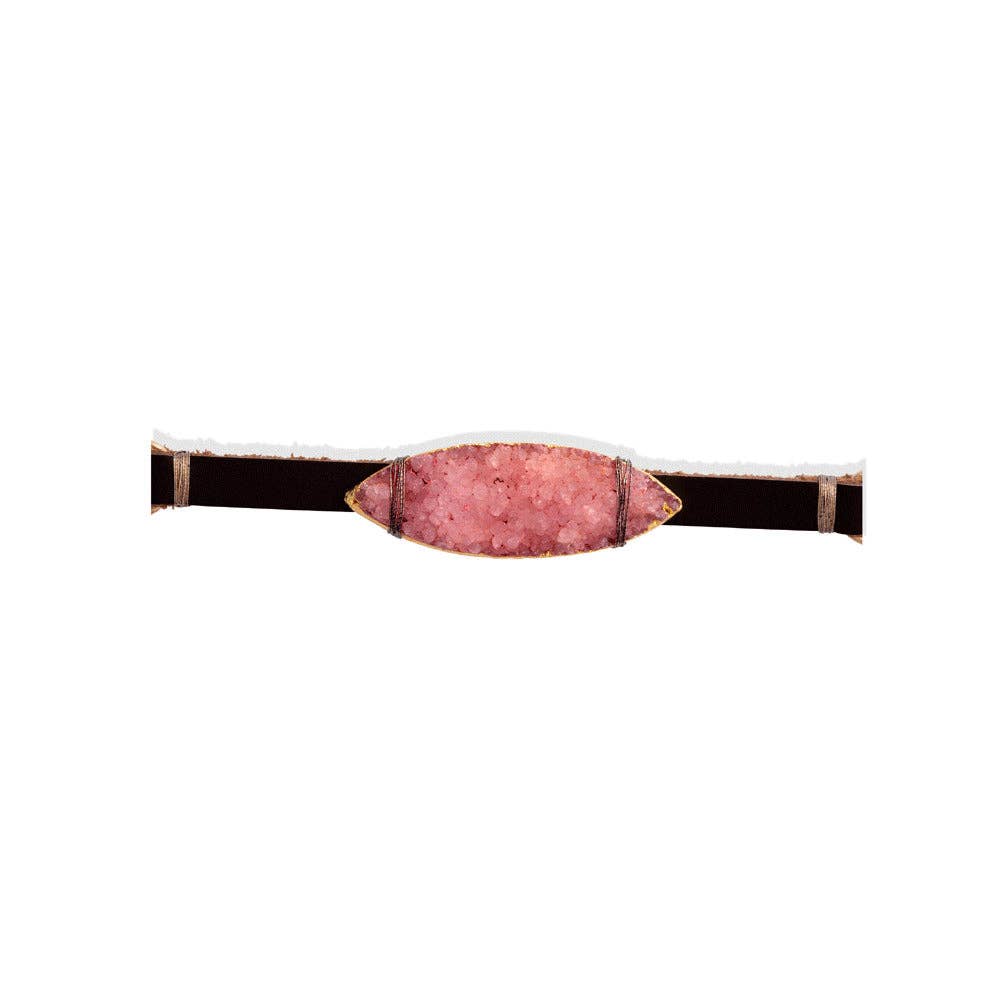Montana Boho Western Spirit Jewelry: Funky Pink Druzy Bracelet