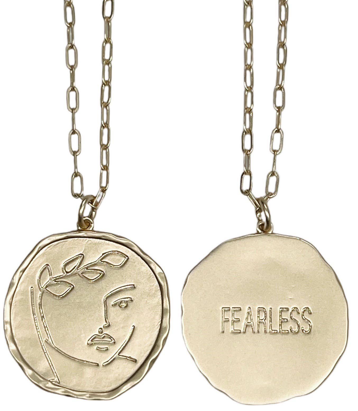 La Déesse Collection Bia “FEARLESS” Reversible Necklace