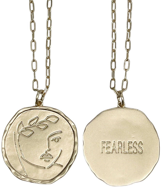 La Déesse Collection Bia “FEARLESS” Reversible Necklace
