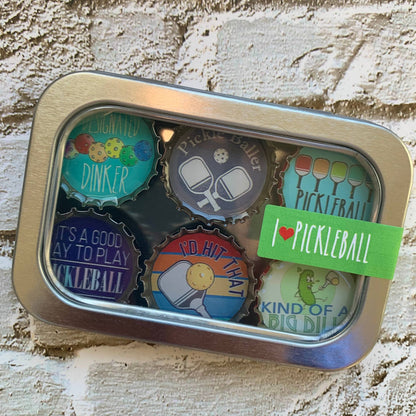 Pickleball Magnets - Spring decor. Handmade & Eco-friendly