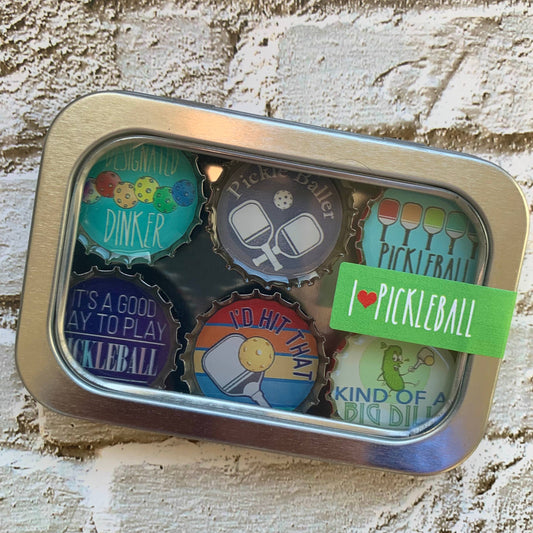 Pickleball Magnets - Spring decor. Handmade & Eco-friendly