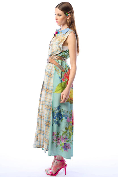 BoHo Spirit: You Are A Beauty Duster-Ivory/Blue | Duster Dress | Floral