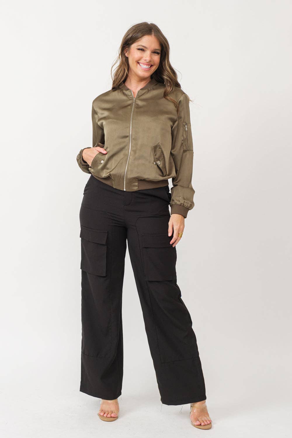 Satin Bomber Jacket: Be A Show-Stopper—Simply IRRESISTIBLE: