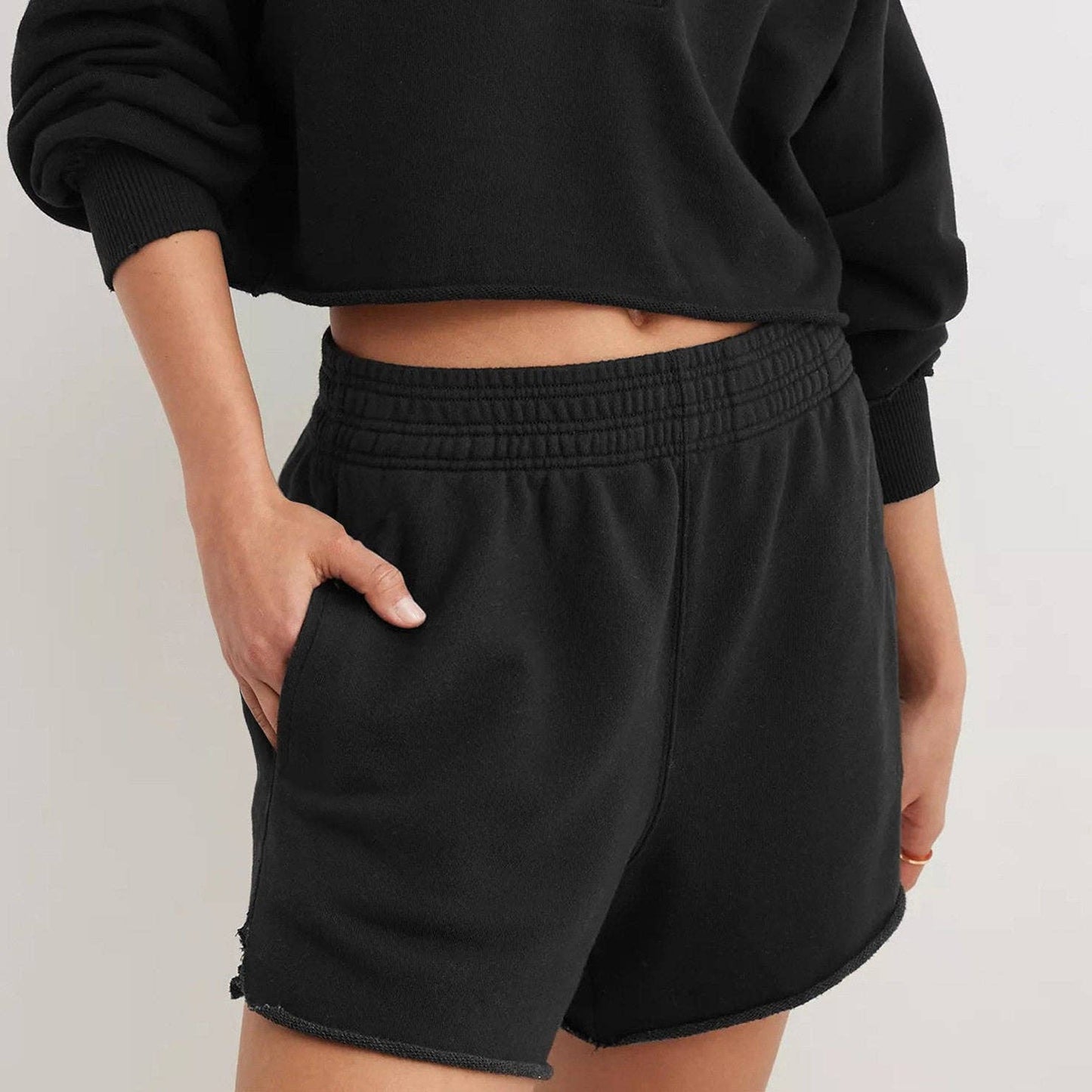 V-Neck Hoodie Long Sleeve Pullover Sweatshirt