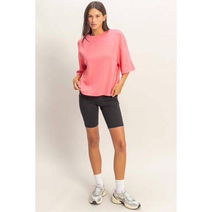 Scuba Short Sleeve Boxy Top
