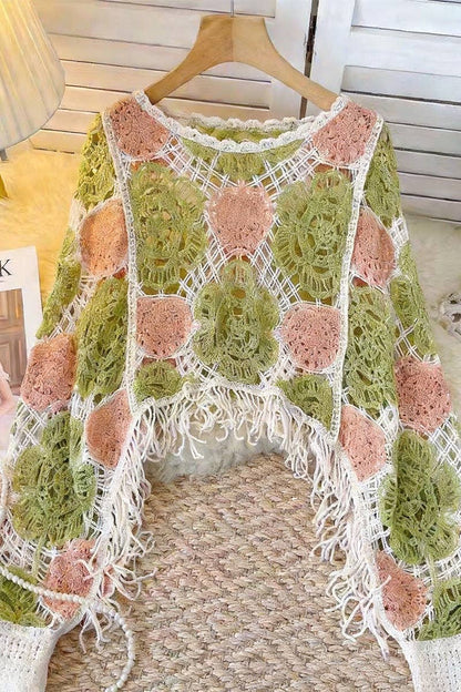 Intricate Crochet Top: FREE SPIRIT DREAMER Series: Boho & Free-People loving styles.