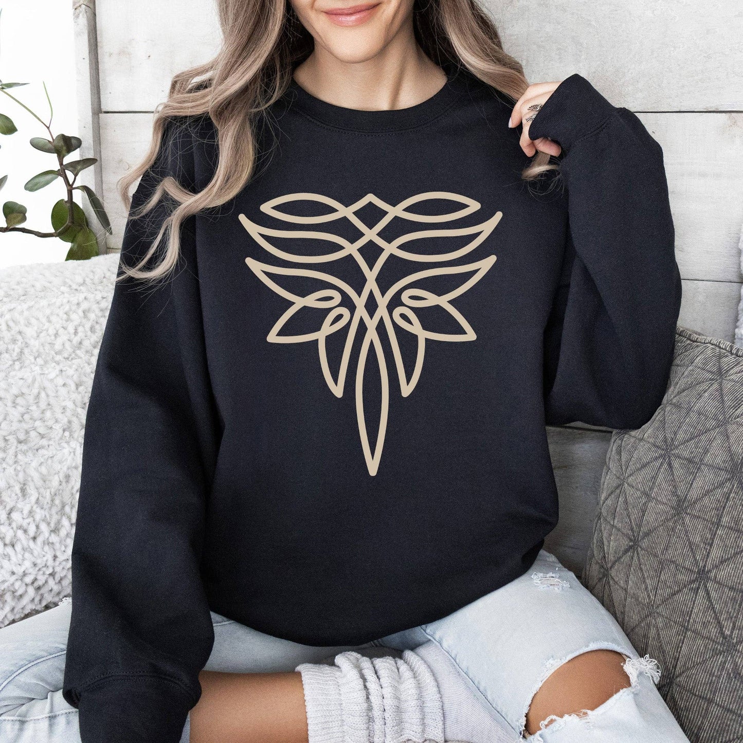 Montana Western Vibe: Boot Stitch Sweatshirt (Gray)