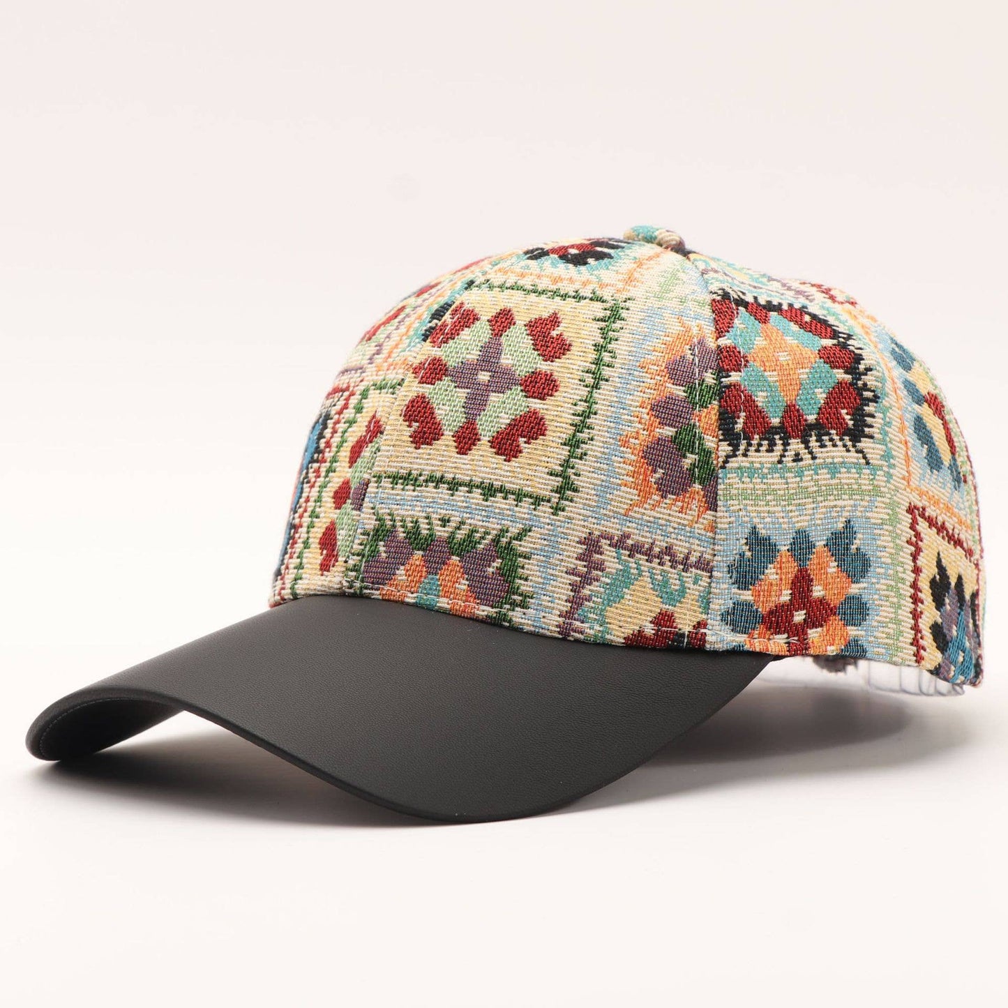 Color block Geo Pattern Baseball Cap: Montana Boho Western Spirit Fashion: