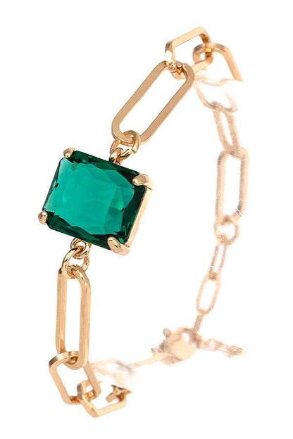 "Ripples of YELLOWSTONE" Jewelry: FACETED GEM CHAIN BRACELET