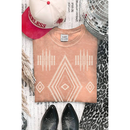 AZTEC TRIBAL BOHO MINERAL GRAPHIC TEE