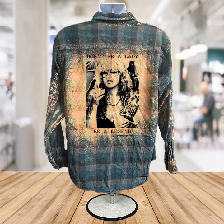 Lady Legend Bleached Button Down Shirt: Montana Boho Western Spirit Fashion: