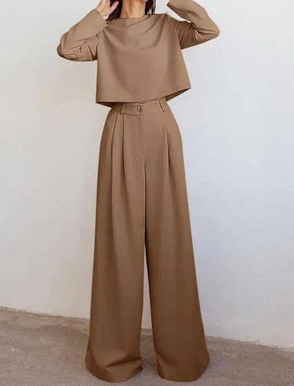 Be A Show-Stopper—Simply IRRESISTIBLE:&nbsp: Relaxed Two-Piece Long Sleeve Set