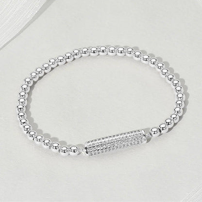 Brass & Rhinestone Paved Bar Beaded Stretch Bracelet: Montana Boho Western Spirit Jewelry: This gorgeous jewelry line speaks to your boho western spirit and is a limited-edition piece.