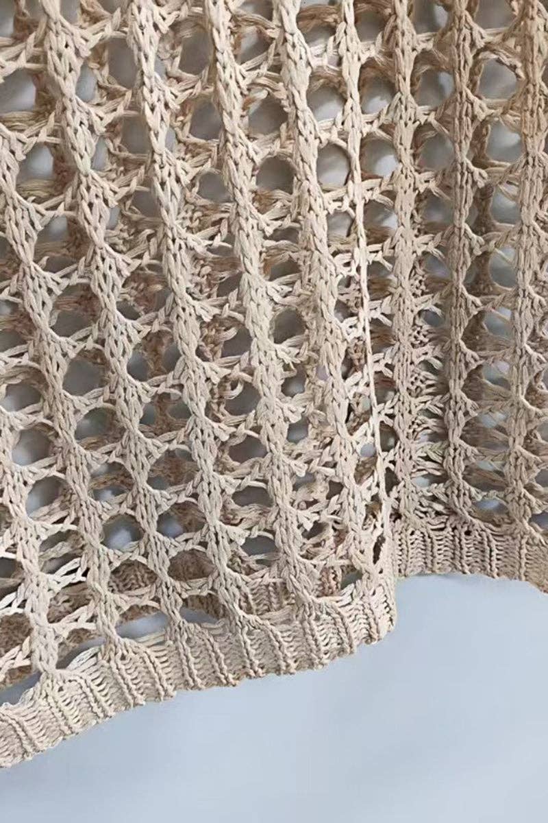 Open-Knit Off-Shoulder Sweater Blouse: FREE SPIRIT DREAMER Series: Boho & Free-People loving styles.
