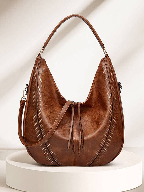 Hobo Bag—Pockets  2 Pcs Zipper Handbags